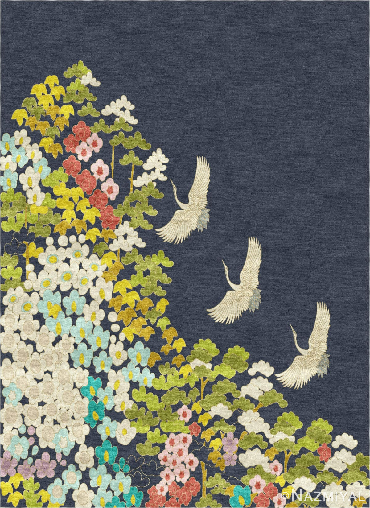Wendy Morrison Design - Mount Orient Hand-Tufted Rug 12182 by Nazmiyal Antique Rugs