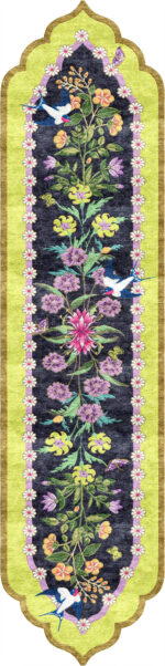 Wendy Morrison Design - A Mughal Flower Show Hand-Tufted Runner Rug 12132 by Nazmiyal Antique Rugs