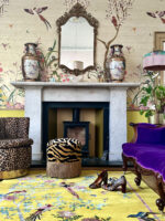 Wendy Morrison Design-Birdsong Yellow Hand-Tufted Rug 12137 by Nazmiyal Antique Rugs