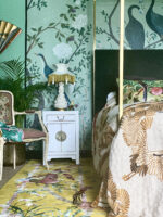 Wendy Morrison Design - Birdsong Yellow Hand-Tufted Runner 12138 by Nazmiyal Antique Rugs