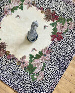 Wendy Morrison Design - Cheetah Florals Hand Tufted Rug 12139 by Nazmiyal Antique Rugs