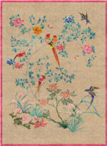 Wendy Morrison Design - Floral Waves in Pink Wool & Silk 12136 by Nazmiyal Antique Rugs