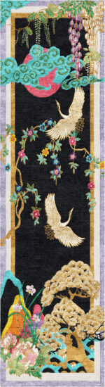 Wendy Morrison Design - Eternity Dark Hand Tufted Runner Rug 12149 by Nazmiyal Antique Rugs
