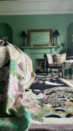 Wendy Morrison Design - Eternity Dark Hand Tufted Runner Rug 21249 by Nazmiyal Antique Rugs