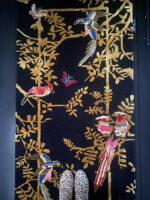 Wendy Morrison Design - Jardin de Orient Black Hand-Tufted Runner Rug 21262 by Nazmiyal Antique Rugs