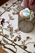 Wendy Morrison Design - Jardin de Orient Ecru Hand-Tufted Rug 21263 by Nazmiyal Antique Rugs