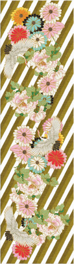 Wendy Morrison Design - Kimono Gold Hand-Tufted Runner Rug 12172 by Nazmiyal Antique Rugs