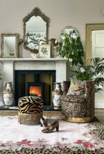 Wendy Morrison Design - Leopard Florals Hand-Tufted Rug 21274 by Nazmiyal Rugs