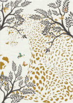 Wendy Morrison Design - Leopard Gold Hand-Tufted Rug 12175 by Nazmiyal Antique Rugs