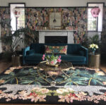 Wendy Morrison Design - Leopard Palms Dark Hand-Tufted Rug 21276 by Nazmiyal Antique Rugs