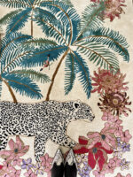 Wendy Morrison Design - Leopard Palms Light Hand-Tufted Rug 21277 by Nazmiyal Antique Rugs
