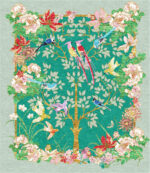 Wendy Morrison Design - Love Birds Green Hand-Tufted Rug 12178 by Nazmiyal Antique Rugs