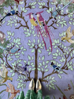 Wendy Morrison Design - Love Birds Lilac Hand-Tufted Rug 21279 by Nazmiyal Antique Rugs
