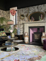 Wendy Morrison Design - Love Birds Lilac Hand-Tufted Rug 21279 by Nazmiyal Antique Rugs