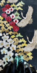 Wendy Morrison Design - Nurture Black Hand-Tufted Runner Rug 21283 by Nazmiyal Antique Rugs