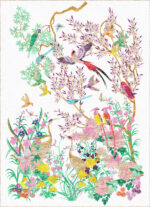 Wendy Morrison Design - One Hundred Birds One Hundred Flowers Hand-Knotted Rug 12188 by Nazmiyal Antique Rugs