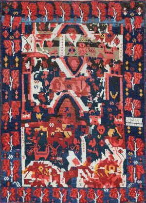 Antique Caucasian Karabagh Rug 43495 by Nazmiyal Antique Rugs