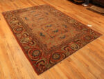 Antique Geometric Design Khotan East Turkestan Rug 43860 by Nazmiyal Antique Rugs