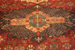 Antique Tribal Geometric 19th Century Caucasian Seychour Rug 43975 by Nazmiyal Antique Rugs
