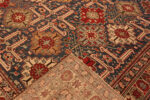 Light Blue Color Square Shape Antique Tribal Geometric Caucasian Shirvan Rug 43980 by Nazmiyal Antique Rugs