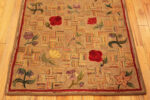 Light Color Antique American Floral Design Hooked Rug 46417 by Nazmiyal Antique Rugs