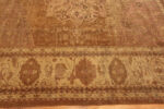 Square Shape Soft Color Antique Worn Distressed Shabby Chic Indian Agra Rug 43473 by Nazmiyal Antique Rugs