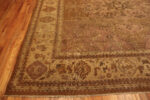 Square Shape Soft Color Antique Worn Distressed Shabby Chic Indian Agra Rug 43473 by Nazmiyal Antique Rugs