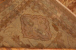 Square Shape Soft Color Antique Worn Distressed Shabby Chic Indian Agra Rug 43473 by Nazmiyal Antique Rugs