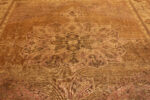 Square Shape Soft Color Antique Worn Distressed Shabby Chic Indian Agra Rug 43473 by Nazmiyal Antique Rugs