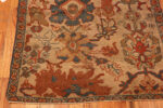 Small Size Ivory Background Antique Large Scale Persian Sultanabad Sampler Wagireh Rug 43505 by Nazmiyal Antique Rugs