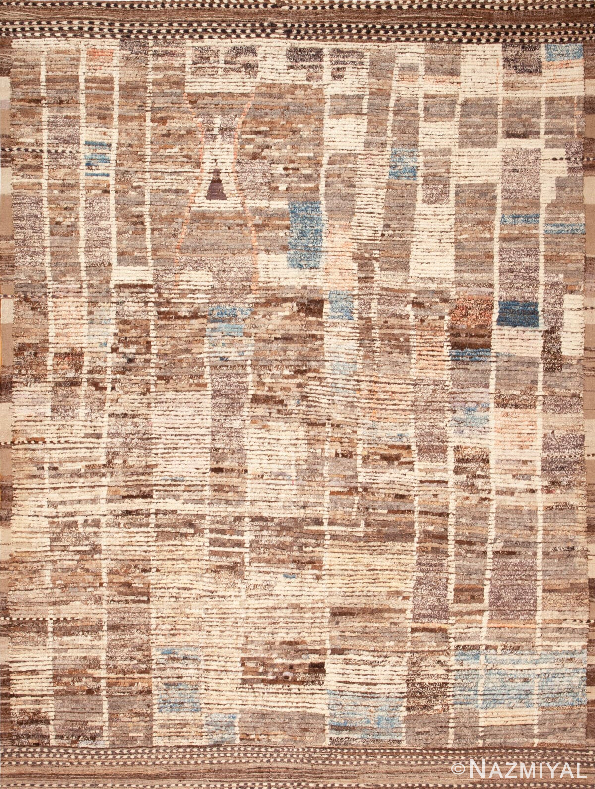 Modern Contemporary Geometric Abstract Rug 11985 by Nazmiyal Antique Rugs