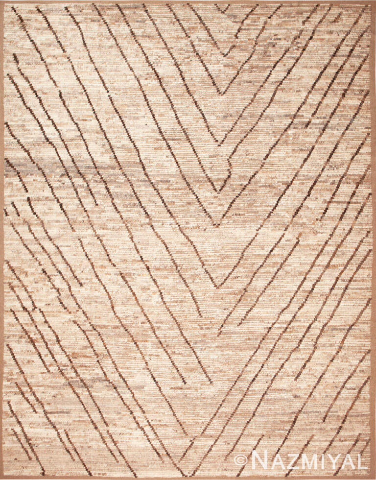 Subtle Tones Modern Abstract Geometric Rug 12321 Nazmiyal