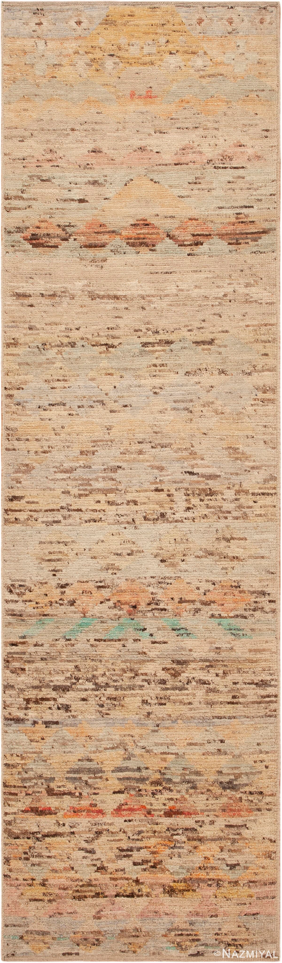 Modern Contemporary Runner Rug 11905 by Nazmiyal Antique Rugs