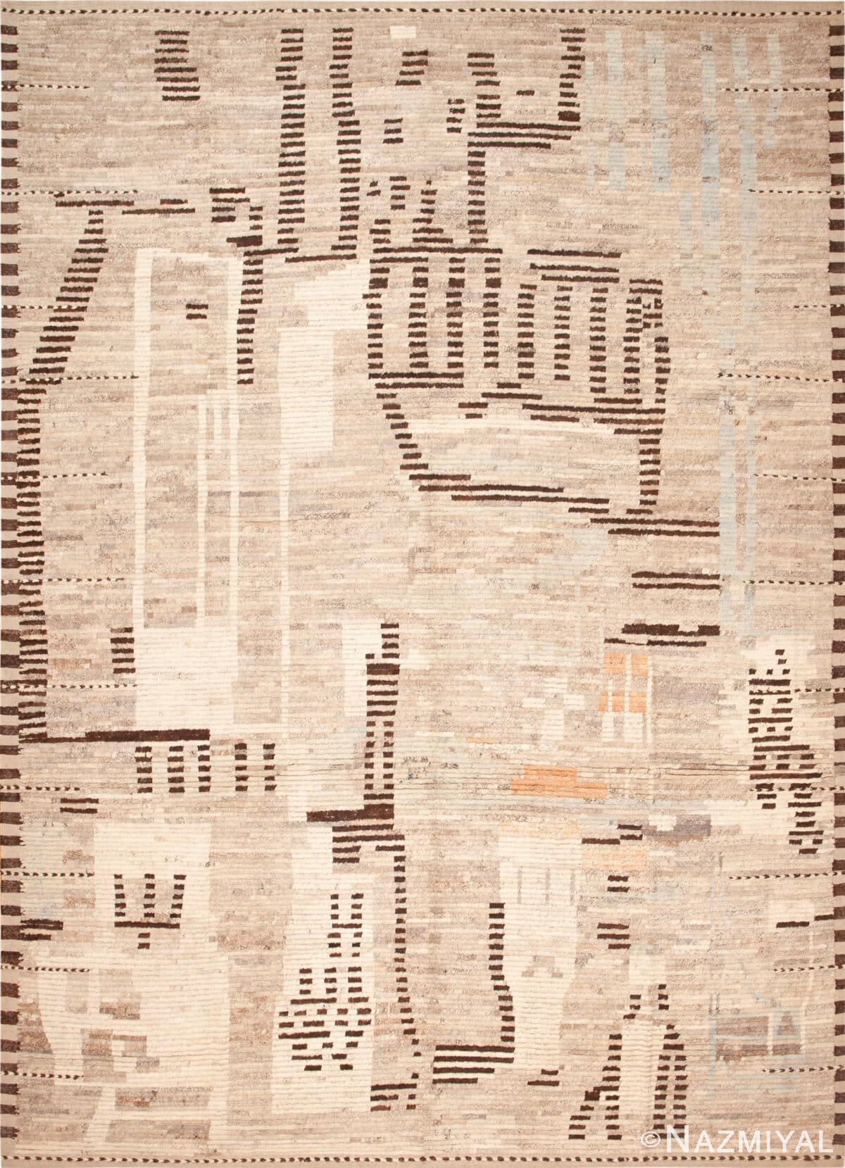 Modern Contemporary Stylish Abstract Rug 11979 by Nazmiyal Antique Rugs