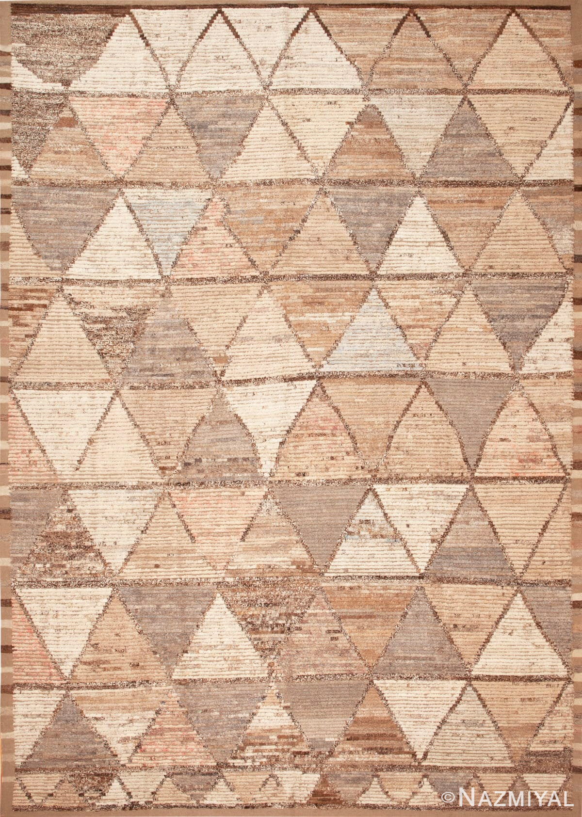 Modern Contemporary Triangle Design Geometric Rug 11982 by Nazmiyal Antique Rugs