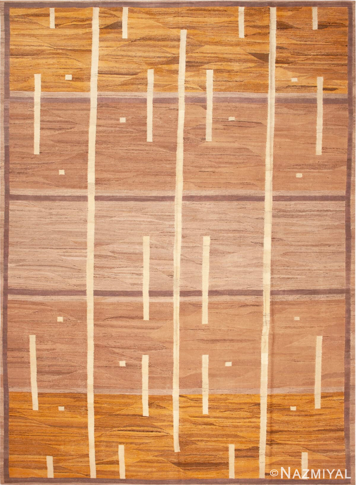 Modern Geometric-Striped Kilim Rug 11948 by Nazmiyal Antique Rugs