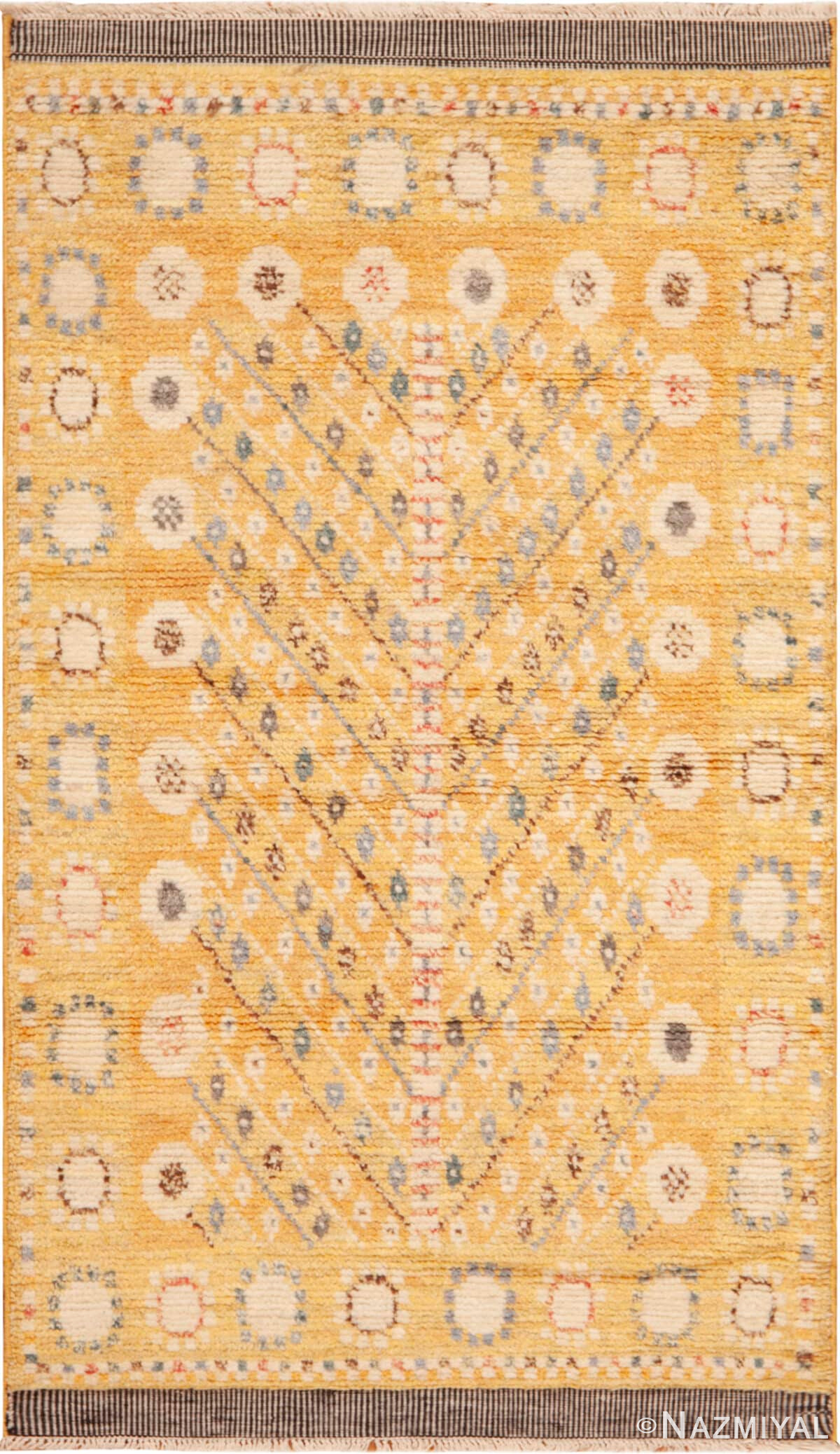 Modern Swedish Design Rug 73336 by Nazmiyal Antique Rugs