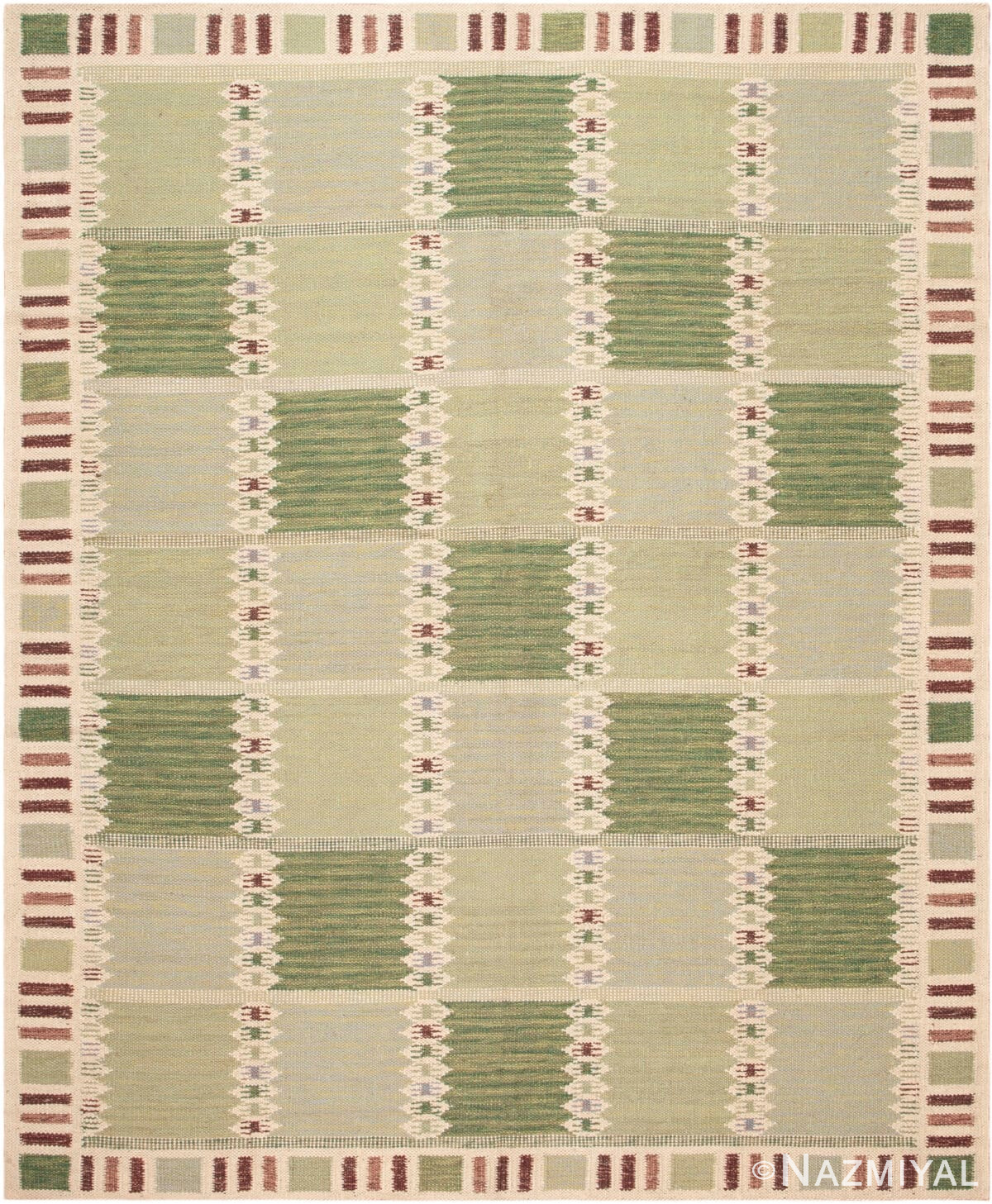 Modern Swedish Inspired Kilim Rug 73333 by Nazmiyal Antique Rugs