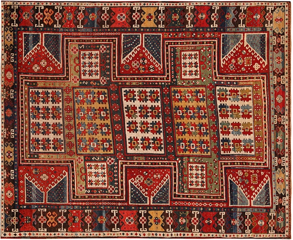 Antique Caucasian Kazak Sewan Rug 71614 by Nazmiyal Antique Rugs