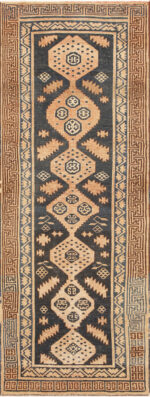 Antique Geometric Runner Rug Antique Geometric Runner Rug 73368 by Nazmiyal Antique Rugs