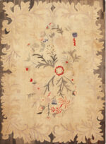 Antique Hooked American Floral Rug 50556 by Nazmiyal Antique Rugs