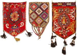 Antique Lakhai Uzbek Suwari Set 73380 by Nazmiyal Antique Rugs