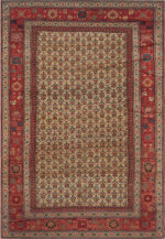 Antique Persian Floral Rug Antique Persian Floral Rug 73408 by Nazmiyal Antique Rugs