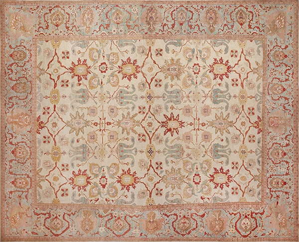 Oversized Antique Persian Sultanabad Rug 72520 by Nazmiyal Antique Rugs
