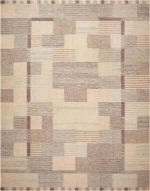 Large Modern Swedish Design Kilim Rug 73359 by Nazmiyal Antique Rugs
