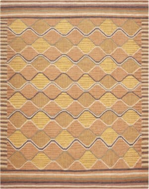 Modern Swedish Design Kilim Rug With Earthy Tones 73356 by Nazmiyal Antique Rugs