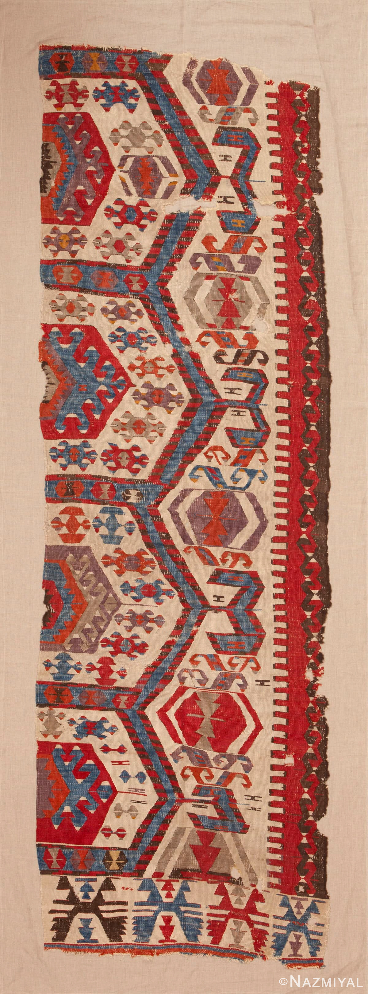 Antique Kilim Fragment 15211 by Nazmiyal Antique Rugs