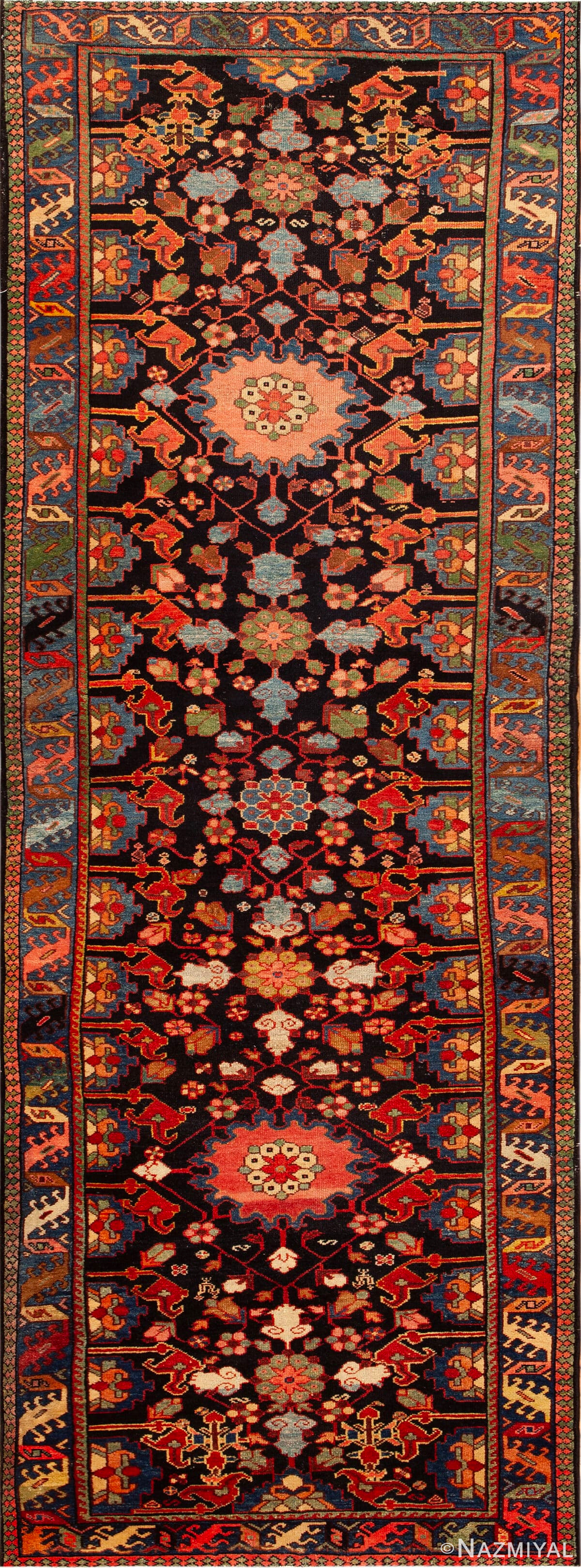 Antique Malayer Runner Rug 15168 by Nazmiyal Antique Rugs