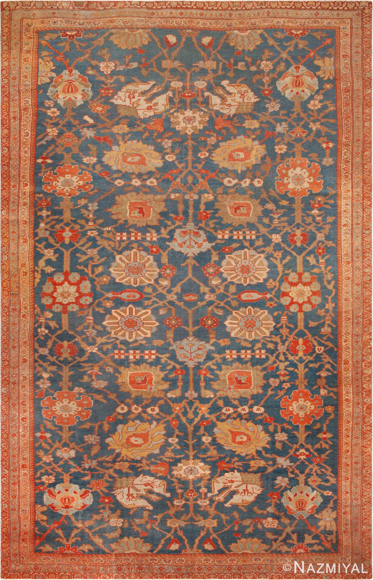 Antique Persian Sultanabad Rug 73085 by Nazmiyal Antique Rugs