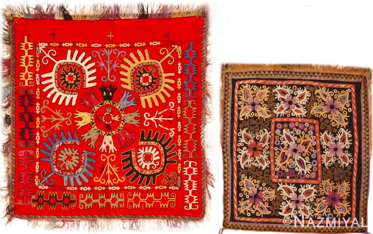 Antique Uzbek Lakhai 73374-82 by Nazmiyal Antique Rugs